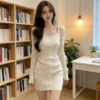 1767784138766 Square neck knitted dress