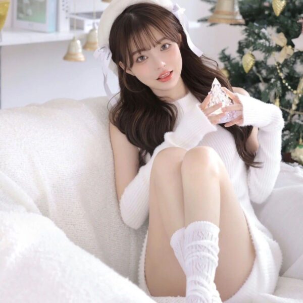 1768309897242--1398349054 White jumpsuit with gloves and stockings